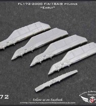  Flying Leathernecks  1/72 F-18A F-18B F-18C F-18D Hornet Pylons Early OUT OF STOCK IN US, HIGHER PRICED SOURCED IN EUROPE ORDFL1722000
