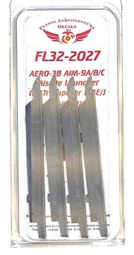 AERO-3B AIM-9B Sidewinder Missile Launcher Set for F-4J Phantom II (TAM kit) #ORDFL322027
