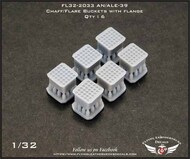  Flying Leathernecks  1/32 AN/ALE-39 Chaff/Flare Buckets with Flange OUT OF STOCK IN US, HIGHER PRICED SOURCED IN EUROPE ORDFL322033