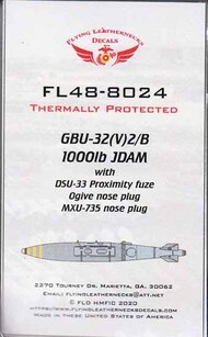 GBU-32(V)2/B 1000lb JDAM with DSU-33 Proximity Fuze Ogive Nose Plug MXU-735 Nose Plug OUT OF STOCK IN US, HIGHER PRICED SOURCED IN EUROPE #ORDFL488024
