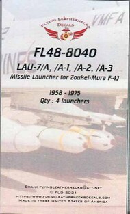 LAU-7/A /A-1 /A-2 /A-3 Missile Launcher Set (for ZKM F-4J kit) #ORDFL488040