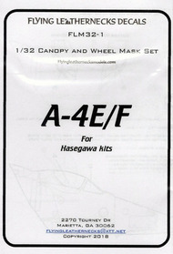 A-4E A-4F Skyhawk Canopy & Wheel Mask Set (HAS kit) #ORDFLM32001