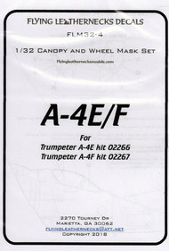 A-4E A-4F Skyhawk Canopy & Wheel Mask Set (TRP kit) OUT OF STOCK IN US, HIGHER PRICED SOURCED IN EUROPE #ORDFLM32004