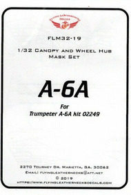  Flying Leathernecks  1/32 A-6A Intruder Canopy and Wheel Hub Mask Set (TRP kit) ORDFLM32019