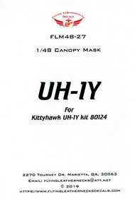  Flying Leathernecks  1/48 UH-1Y Venom Canopy Mask Set (KTH kit) ORDFLM48027