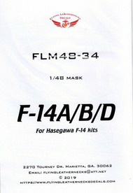 F-14A F-14B F-14D Tomcat Mask Set (HAS kit) OUT OF STOCK IN US, HIGHER PRICED SOURCED IN EUROPE #ORDFLM48034