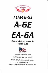 A-6E EA-6A Intruder Canopy and Wheel Mask Set (REV kit) #ORDFLM48053