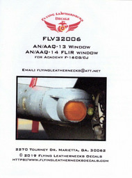 AN/AAQ-13 Window AN/AAQ-14 FLIR Window #ORDFLV32006