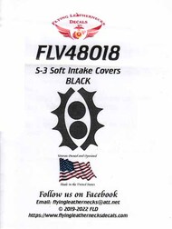 S-3 Viking Soft Intake Covers - Black #ORDFLV48018