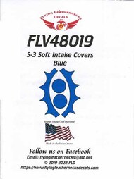 S-3 Viking Soft Intake Covers - Blue #ORDFLV48019