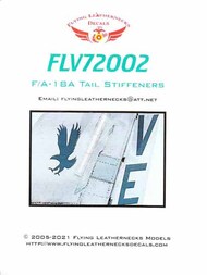 Flying Leathernecks F-18A Hornet Tail Stiffeners #ORDFLV72002