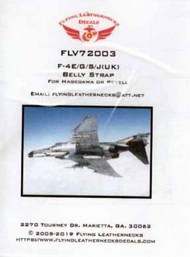  Flying Leathernecks  1/72 F-4E F-4G F-4S F-4J(UK) Phantom II Belly Strap (HAS/REV kit) ORDFLV72003