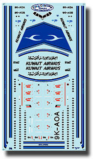  Flying Colors Decals  1/144 Kuwait Airways Boeing 777 FC44014