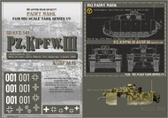 HQ-JPIII001 1/6 Panzer III Ausf.M 29th Pz. Rgt, 12th Pz.Div, Knyszyn Aug.44, Paint Mask HQ-JPIII001