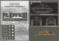 HQ-JPIII007 1/6 Panzer III Ausf.M, 4.ss Pz.Rgt.3, Pz.Div. Totenkopf, Kursk 1943, Paint Mask HQ-JPIII007