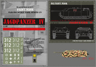 HQ-JPZ014 1/6 Jagdpanzer IV L48, unidentified unit, Italy 1944 , Paint Mask HQ-JPZ014