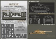 HQ-JPIII015 1/6 Panzer III Ausf.M, 6 Kompanie, II Abt, Pz.Reg. Hermann Goring, Italy 1944, Paint Mask HQ-JPIII015