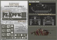 HQ-JPIII016 1/6 Panzer III Ausf.M, 11th Pz.Rgt./6th Pz.Div., Kursk June 1943, Paint Mask HQ-JPIII016
