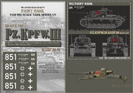 HQ-JPIII019 1/6 Panzer III Ausf.M, 8.SS-Pz.Rgt./2.SS Pz.Grenadier Div. "Das Reich", Jarkov March 1943, Paint Mask HQ-JPIII019