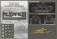 HQ-JPIII027 1/6 Panzer III Ausf.H, Pz.Rgt.8, 15 Pz.Div, El Alamein, Oct.1942, Paint Mask HQ-JPIII027