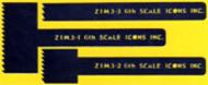 6SI-ZIMTOOL03 Zimmerit Tool Set 3 (16 teeth to 2") Blades 2", 1" and 1/2" 6SI-ZIMTOOL03