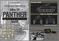 HQ-PA021 1/6 Panther G, 1.SS-Pz.Rgt. Kampf-Gruppe "Peiper", SS-Schar Knappich, Ardennes 12.1944 Paint Mask HQ-PA021