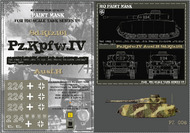 HQ-PZIV006 1/6 Pz.Kpfw.IV Ausf.H, 2nd Comp, I Batt., 5.Pz.Rgt., 5th Pz. Div. 'Wiking' Warsaw 1944, Paint Mask HQ-PZIV006