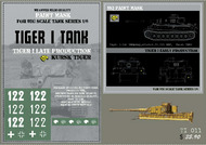 HQ-TI011 1/6 Tiger I #122 Late Production, 2st Kompanie, schwere Pz.Abt.503, Kursk 1943, Paint Mask HQ-TI011