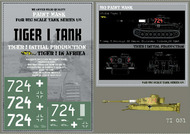 HQ-TI031 1/6 Tiger I #724 Initial Production, 7.komp, 7.Pz.Rgt., 10 Panzer Division - Tunisia 02.1943, Afrika, Paint Mask HQ-TI031