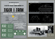HQ-TI033 1/6 Tiger I #832 Early Production, 8./SS-Pz.Rgt. 'Das Reich' Area of Charkov 04.1943, Paint Mask HQ-TI033
