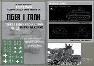 HQ-TI035 1/6 Tiger I #S13 Early Production, 2 SS Pz.Div. 'Das Reich' Russia 1943 Kursk, Paint Mask HQ-TI035