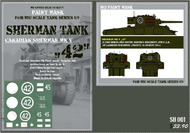 HQ-SH001 1/6 Canadian Sherman Mk.V "42" Paint Mask HQ-SH001