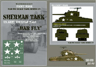 HQ-SH010 1/6 US Sherman M4A3 "Bar Fly" Paint Mask HQ-SH010