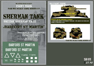 HQ-SH011 1/6 British Sherman Mk.III "Barford St. Martin" Paint Mask HQ-SH011