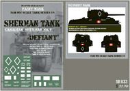 HQ-SH033 1/6 Canadian Sherman Mk.V "Defiant" Paint Mask HQ-SH033