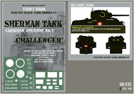 HQ-SH035 1/6 Canadian Sherman MK.V "Challenger" Paint Mask HQ-SH035