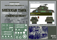 HQ-SH036 1/6 French Sherman M4A2 "Champaubert" Paint Mask HQ-SH036