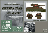 HQ-SH039 1/6 British Sherman Mk.III "Charmer" Paint Mask HQ-SH039