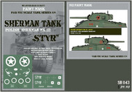 HQ-SH043 1/6 Polish Sherman Mk III "Styr" Paint Mask HQ-SH043