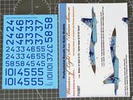  Foxbot Decals  1/32 Digital Sukhoi Su-27S Numbers for Trumpeter kit FBOT32004