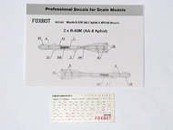  Foxbot Decals  1/32 Stencils for Missile R-60M (AA-8 Aphid) & APU-60 FBOT32023