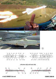 Stencils for Missile Kh-25ML (AS-10 Karen) with death wishes, Ukrainian Air Forces #FBOT32036
