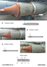 Stencils for S-25 rockets with death wishes, Ukrainian Air Forces #FBOT32038