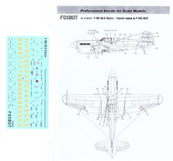  Foxbot Decals  1/48 Curtiss P-40E/P-40M/P-40K Stencils FBOT48011