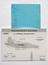  Foxbot Decals  1/48 Stencils for Sukhoi Su-25UB FBOT48034