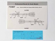  Foxbot Decals  1/48 Soviet Missile R-27ER/ET (AA-10 Alamo) & AKU-470 Stencils (Var.1) FBOT48055