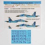  Foxbot Decals  1/48 Numbers for Sukhoi Su-27UBM, Ukranian Air Forces, digital camouflage FBOT48068