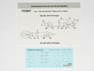  Foxbot Decals  1/48 Missile Kh-29L/T (AS-14 Kedge) and APU-58-1 Stencils FBOT48079