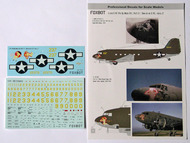  Foxbot Decals  1/72 Pin-Up Nose Art Douglas C-47 and Stencils, Part 2 FBOT72018