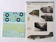  Foxbot Decals  1/72 Pin-Up Nose Art Douglas C-47 and Stencils, Part 4 FBOT72020